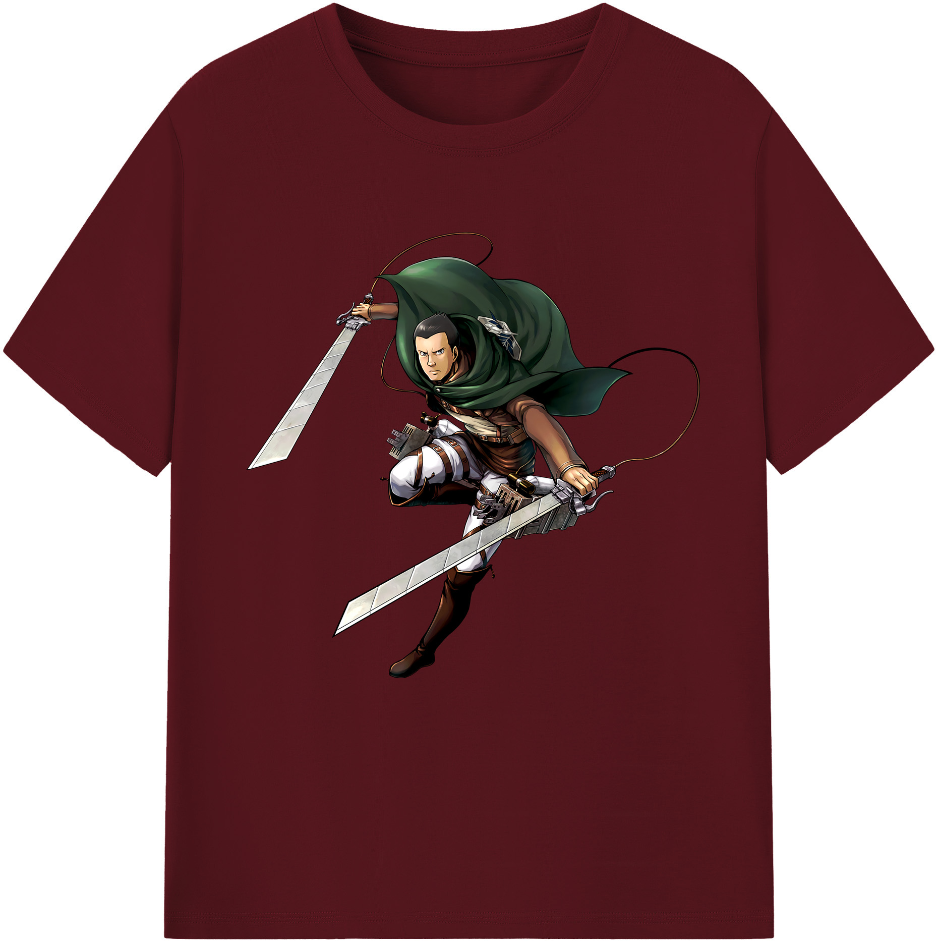 （画像用） 進撃の巨人 Attack on Titan 綿100％半袖Tシャツ（フロントプリント）